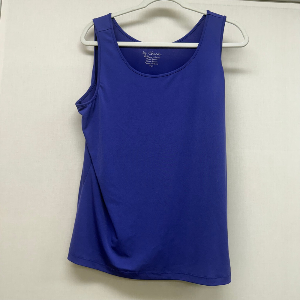 Women's Chico's Tank Top Size 2= 12/L Purple